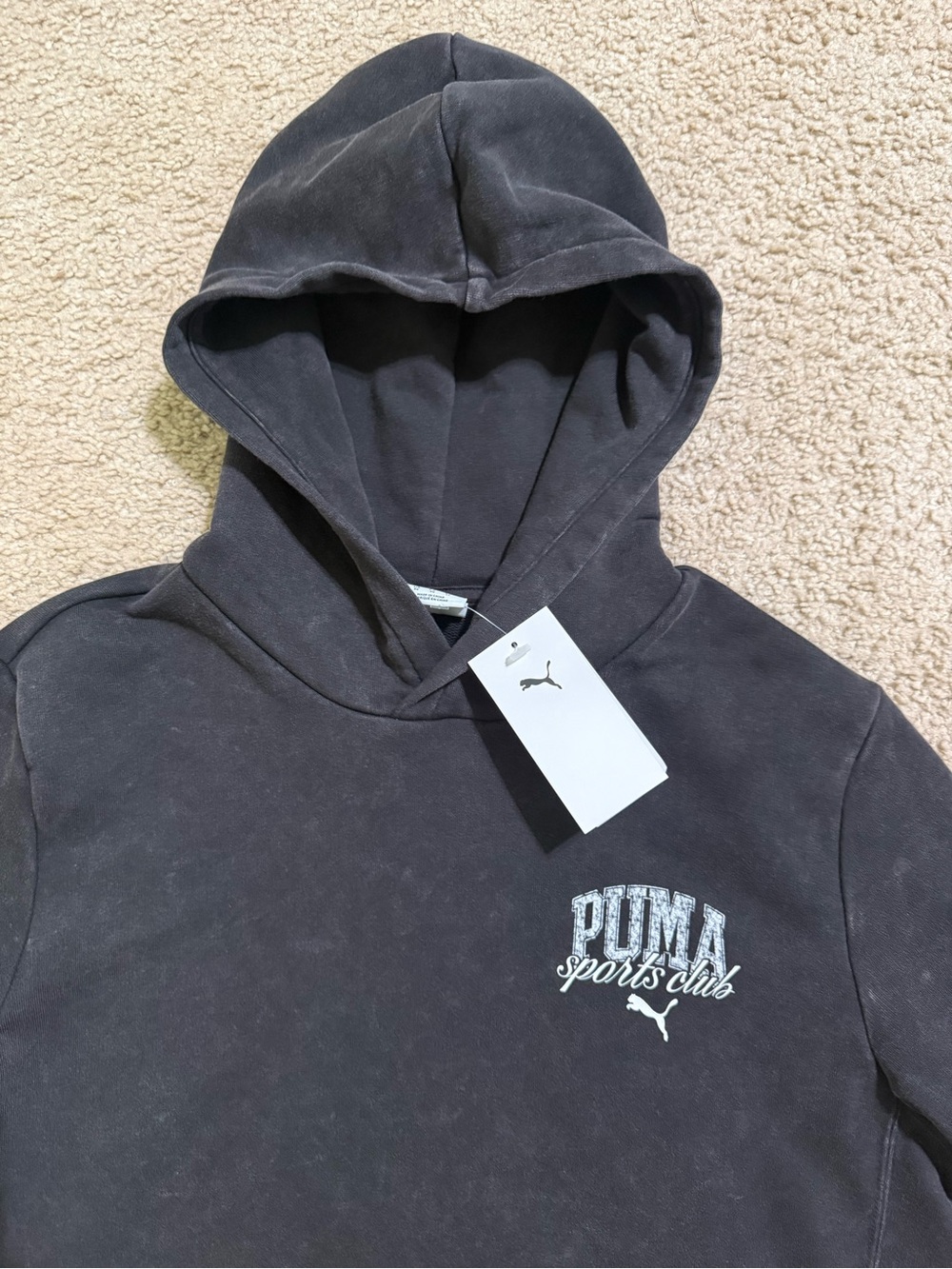 PUMA Class Pack Men's Washed Hoodie Pullover Black 684641 01 Medium New Sz M - Picture 4 of 10